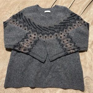 Aritzia Wilfred Harlow Sweater Dark H Grey/ Multi, Size XL